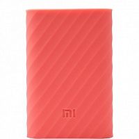 Силиконовый чехол Xiaomi Silicone Protector Sleeve для аккумулятора Mi Power Bank 10000 Розовый — фото
