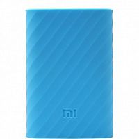 Силиконовый чехол Xiaomi Silicone Protector Sleeve для аккумулятора Mi Power Bank 20000 Голубой — фото